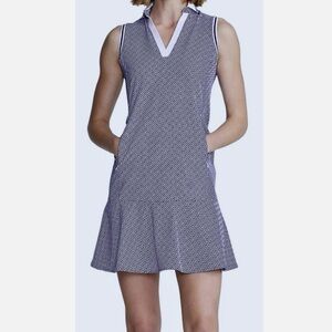 RLX Ralph Lauren Liberty Square Athletic Dress Blue/White Size Small